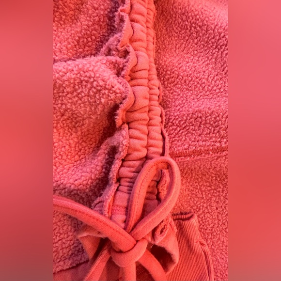 NWOT Free People Drawstring Fleece Pullover - Picture 3 of 5